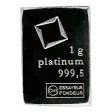 1 gram Platinum Bar - Brand Varies (No Card)