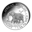 Somalian Silver Elephant, 1 Kilo - 2022