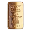 50 Gram Credit Suisse Gold Bullion Bar (Pre-Owned in Good Condition)