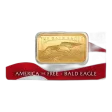 1 oz PAMP Suisse America the Free Bald Eagle Gold Bar (New, w/ Assay)
