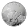 2011 1 oz Silver Grizzly Coins - Canadian Wildlife Series Coin