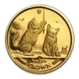 2001 Isle of Man 1/2 oz Gold Somali Kittens BU