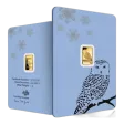 1g Gold PAMP Snowy Owl Bar (999.9)