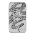 Pre-Owned 2025 Australian Dragon Rectangular 1oz Silver Coin - VAT Free