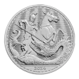 Pre-Owned 2024 UK St George and the Dragon 1oz Silver Coin - VAT Free