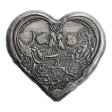 1 oz MK Barz Undying Love Heart Shaped Silver Bar (New)