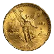 1981 Gold Mexican Libertad Onza 1/4 oz Brilliant Uncirculated