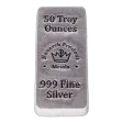 50 oz .999 Fine Silver Bar - Monarch Stacker Poured (No Longer in Production)