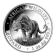 Pre-Owned Somalian African Wildlife Leopard 1oz Silver Coin - Mixed Dates - VAT Free