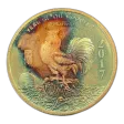 2017 1 oz Silver Year of the Rooster Apmex Round (Toned)