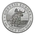 Pre-Owned 2021 Tokelau Goddess Europa 1oz Silver Coin - VAT Free
