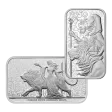Pre-Owned The Royal Mint Una and The Lion 1oz Silver Bar - Mixed Designs