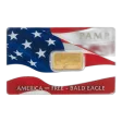Pre-Owned PAMP America the Free Bald Eagle 5g Gold Bar