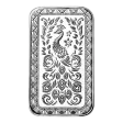 Pre-Owned Scottsdale Mint Marquee Peacock 1oz Silver Bar