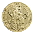 Pre-Owned 2016 UK Queen's Beasts The Lion 1/4oz Gold Coin