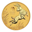 2023 10 oz Australia Gold Lunar Rabbit BU - Series III