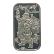 1992 Merry Christmas Santa Waving 1 oz Silver Bar SilverTowne