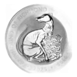 2025 Tudor Beasts White Greyhound of Richmond Silver 10 Ounce Bullion Coin - Pre-Owned