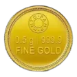 Misc Minted Gold Round, 1/2 gram