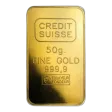 50 gram Credit Suisse Gold Minted Bar