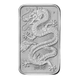 Pre-Owned 2026 Australian Dragon Rectangular 1oz Silver Coin - VAT Free