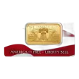 Pamp 1-oz Liberty Bell Gold Bar .9999 Fine