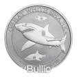 1/2 oz 99.9% Silver Great White Shark Coin 2014