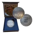 Custom Engraved 1oz .999 Fine Silver Poker Chip Big Blind Button Marker with Gift Box