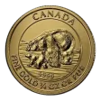 2015 1/4 Oz Canadian Polar Bear & Cub Gold Coin - BU