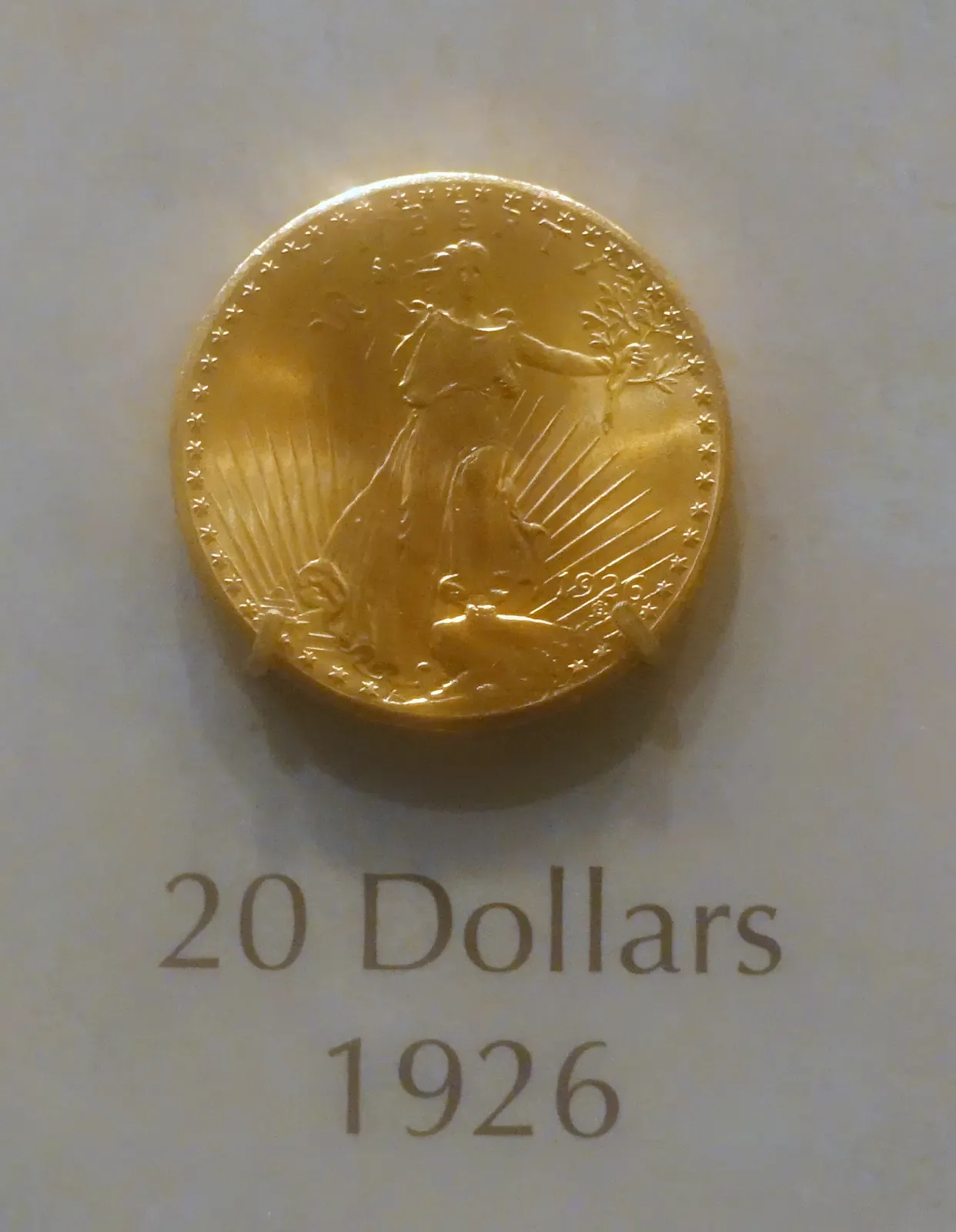 A 1926 double eagle gold coin