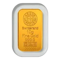 10 Gram Argor-Heraeus Gold Bar (In Assay)