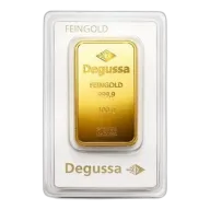 100g Gold Bar - Degussa Vintage Design