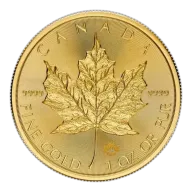 Pre-Owned 1 oz Maple Leaf Gold Coin