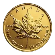 1/4oz Canadian Maple Leaf Gold Coin - Best Value
