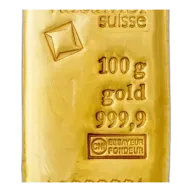 100g Valcambi Gold Bar