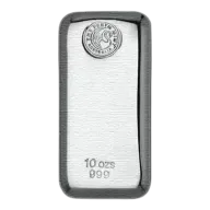 10 oz - Perth Mint Silver Cast Bar