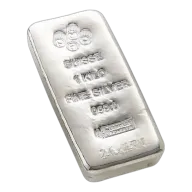 PAMP Suisse 1 Kilo Cast 999 Silver Bar