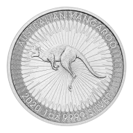 VAT FREE: 2020 Kangaroo Australia Perth Mint 1 oz Silver Bullion Coin