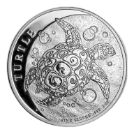 2012 Niue 5 oz Silver $10 Hawksbill Turtle (BU)