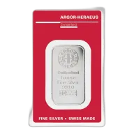 1oz Argor-Heraeus Silver Swiss Minted Bar