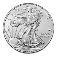 1 oz USA Eagle .999% Fine Silver Coin 2020