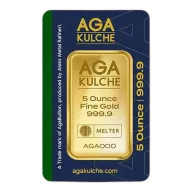 Gold Bar, 5 Troy Ounce, .9999 Assay Random Brand