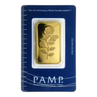 1 oz PAMP Suisse Rosa Gold Bar (In Assay)