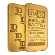 1 oz Johnson Matthey TD Bank Gold Bar