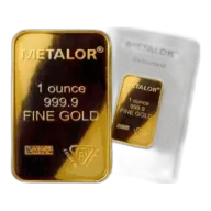 1oz Gold Bar - Metalor