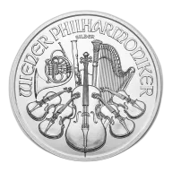 1 Oz Austrian Philharmonic .999% Fine Silver Coin 2025