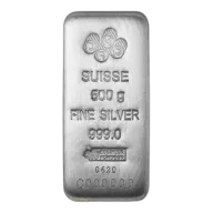 1/2 Kilogram (500 Gram) PAMP Silver Bar