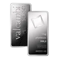 1 Kilo Valcambi Platinum Bar