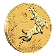 2023 Perth Mint Lunar Rabbit Gold Coin - 1/20oz