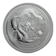 Perth Mint: Lunar II - Year of the Dragon 1/2 oz Silver 2012